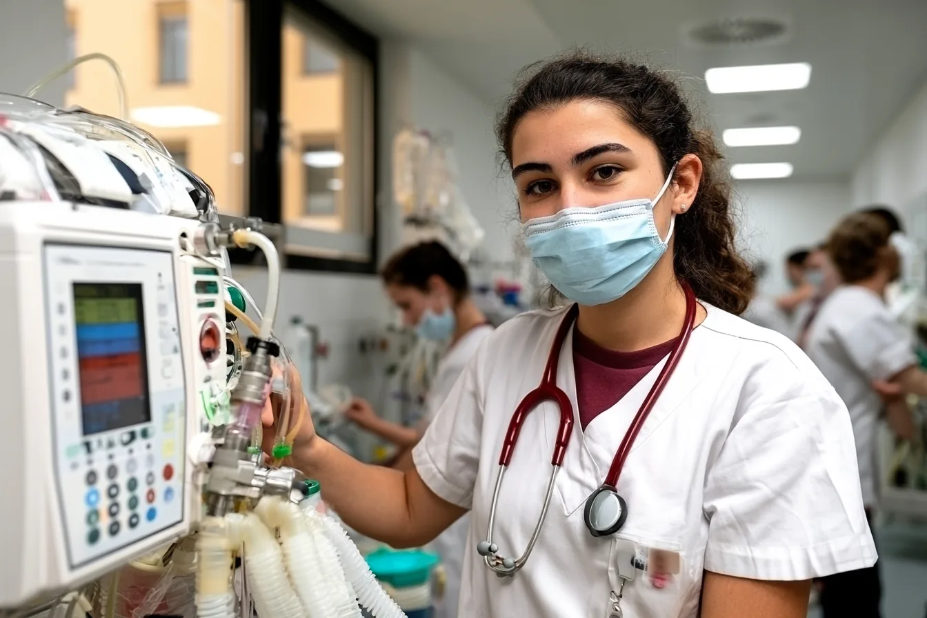 ATA bereitet Anästhesie-Ausstattung vor – Anästhesietechnischer Assistent (ATA) als Alternative zum Medizinstudium