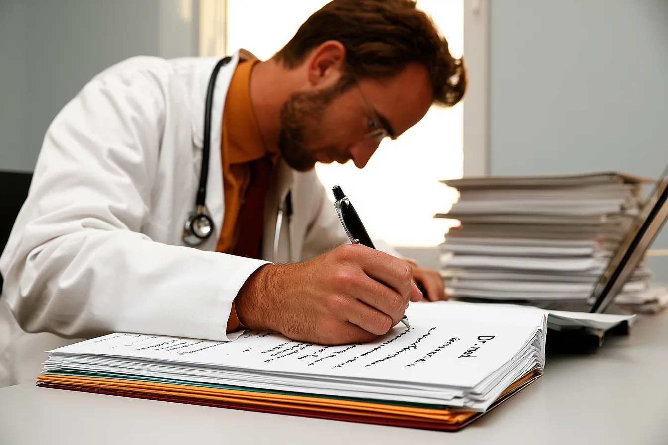 Doktorand schreibt Doktorarbeit im Labor – Braucht man eine Doktorarbeit als Arzt?