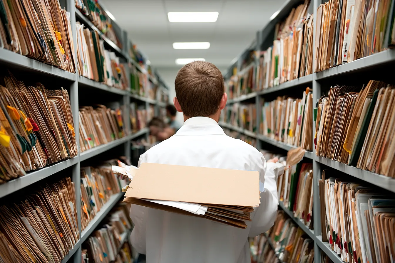 Studierende in der Bibliothek mit Doktorarbeiten – Die kuriosesten Abschlussarbeiten in der Medizin