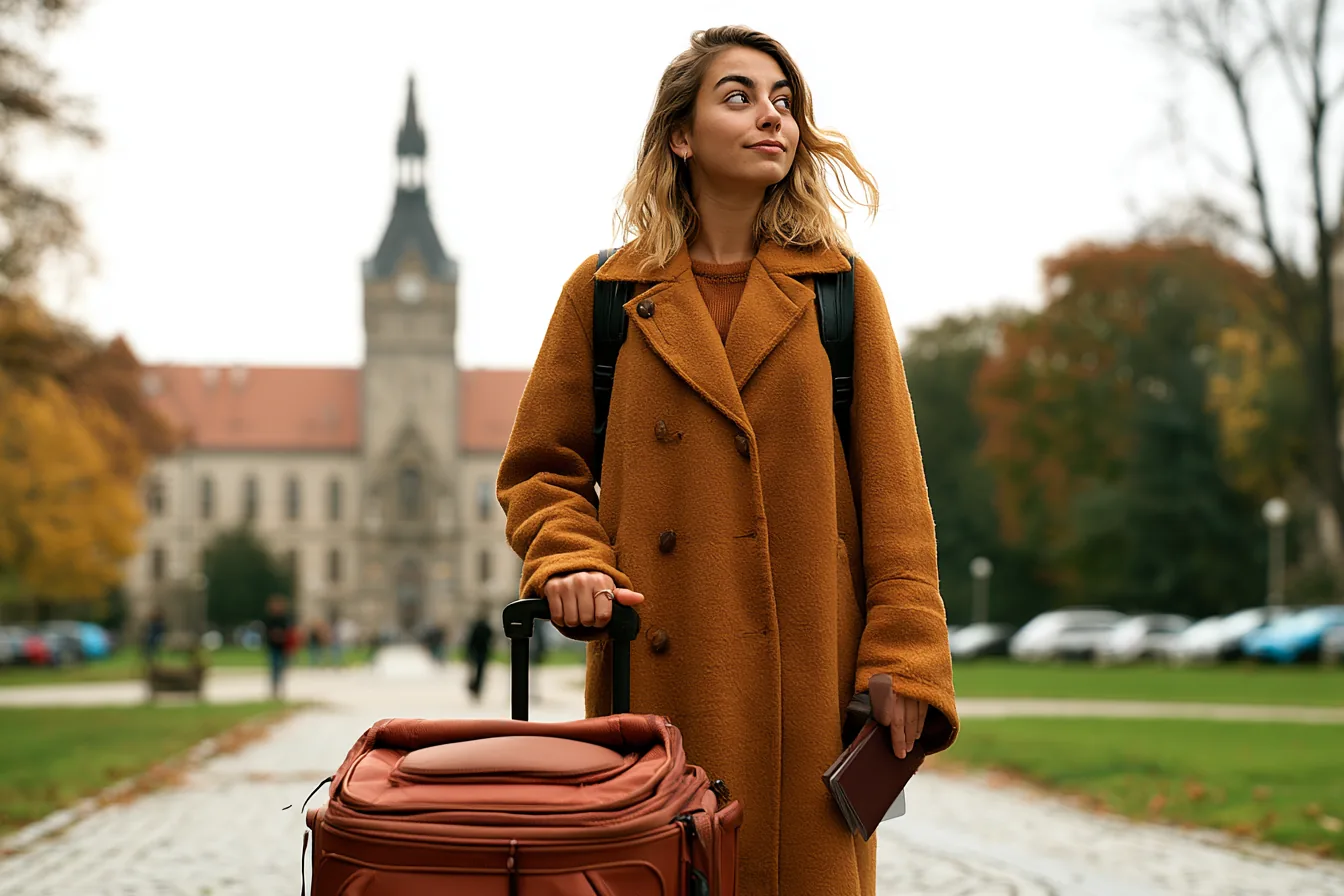 Tiermedizin-Austauschstudent auf Campus – Erasmus im Tiermedizinstudium