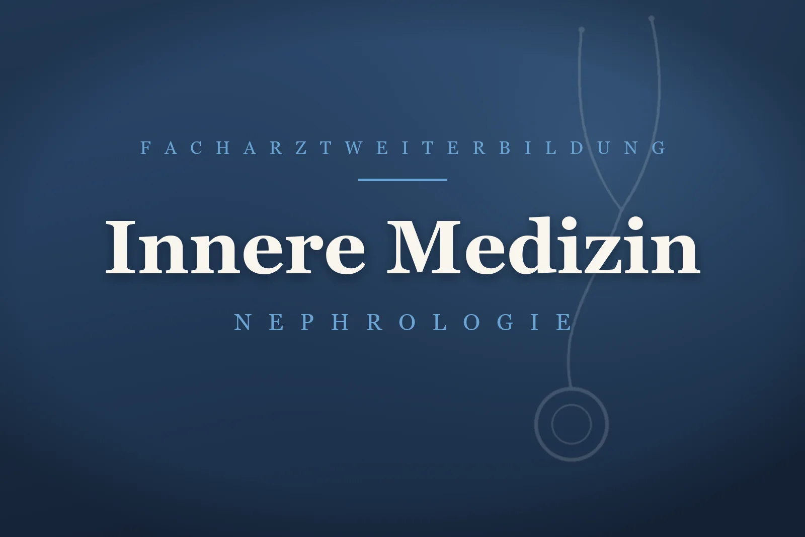 Facharztausbildung Innere Medizin und Nephrologie: Arzt in Weiterbildung in der Klinik
