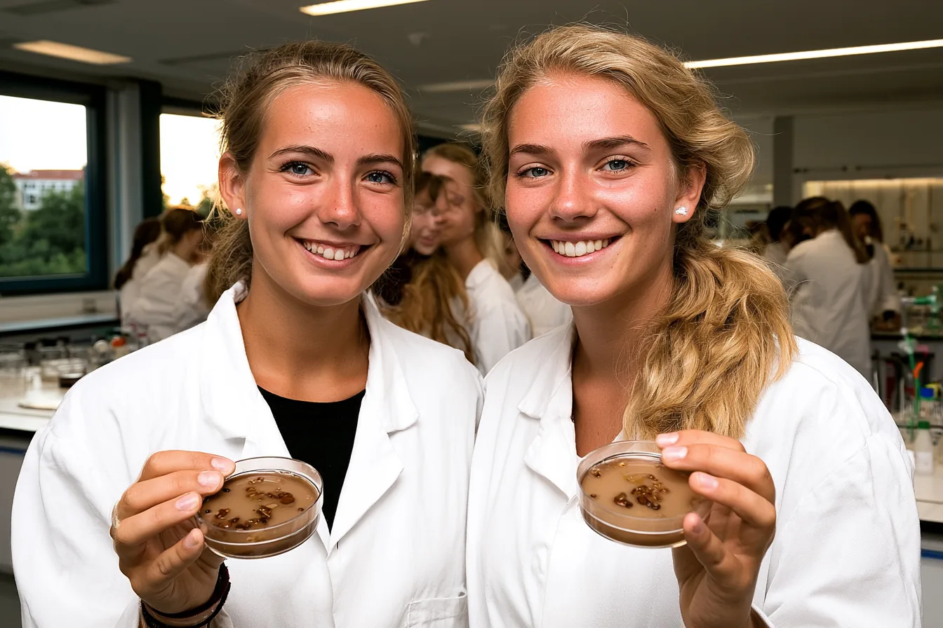 Studierende im Mikrobiologie-Labor – Hygiene, Mikrobiologie, Virologie im Medizinstudium
