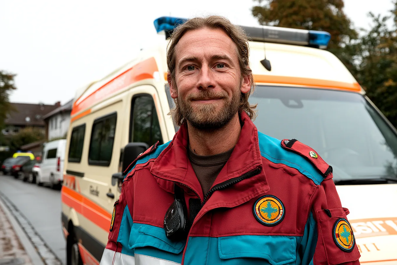 Notfallsanitäter am Rettungswagen – Notfallsanitäter als Alternative zum Medizinstudium