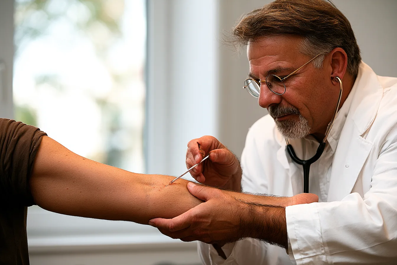 Allergologe führt Prick-Test durch – Was macht ein Allergologe?