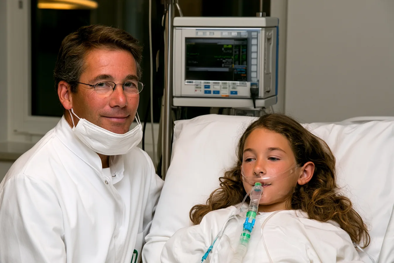 Kinderchirurg im Gespräch mit kleinem Patienten – Was macht ein Kinderchirurg?