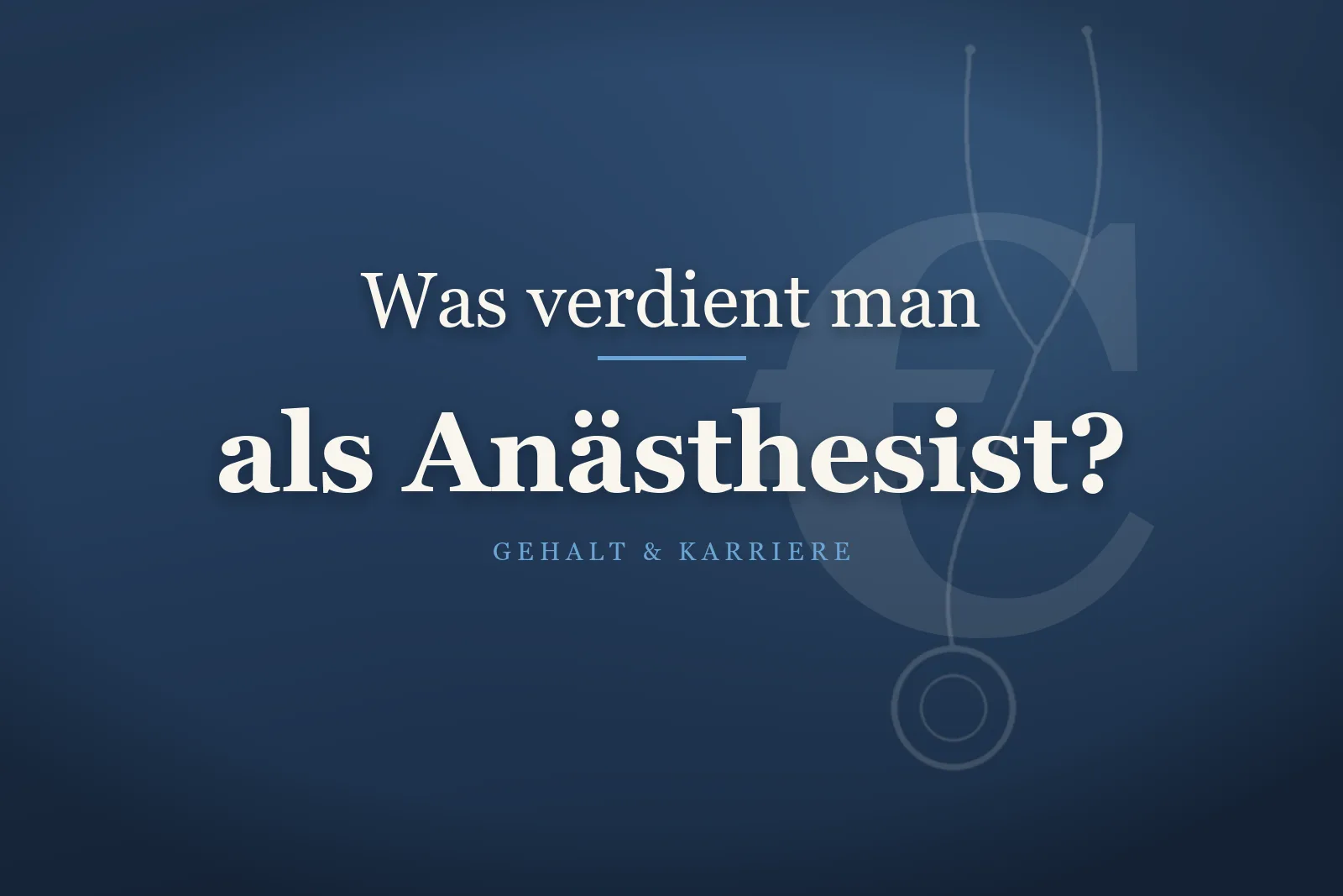 Anästhesist am Monitoring im OP – Gehalt als Anästhesist