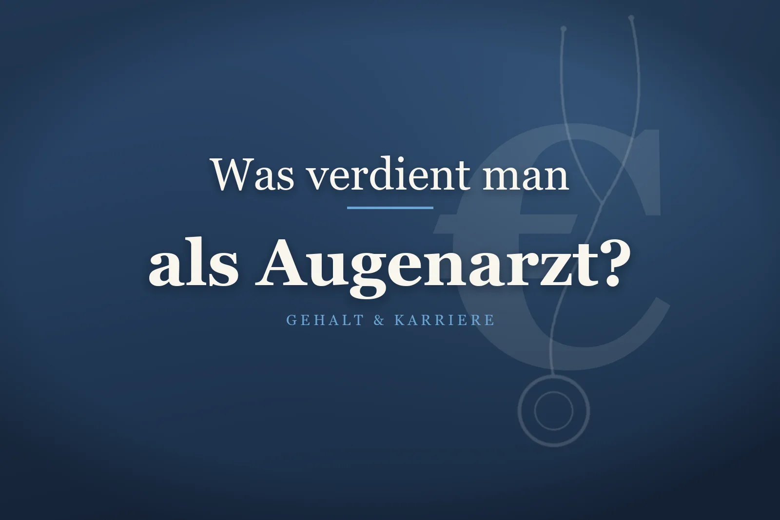 Augenarzt untersucht Patienten an der Spaltlampe – Gehalt als Augenarzt