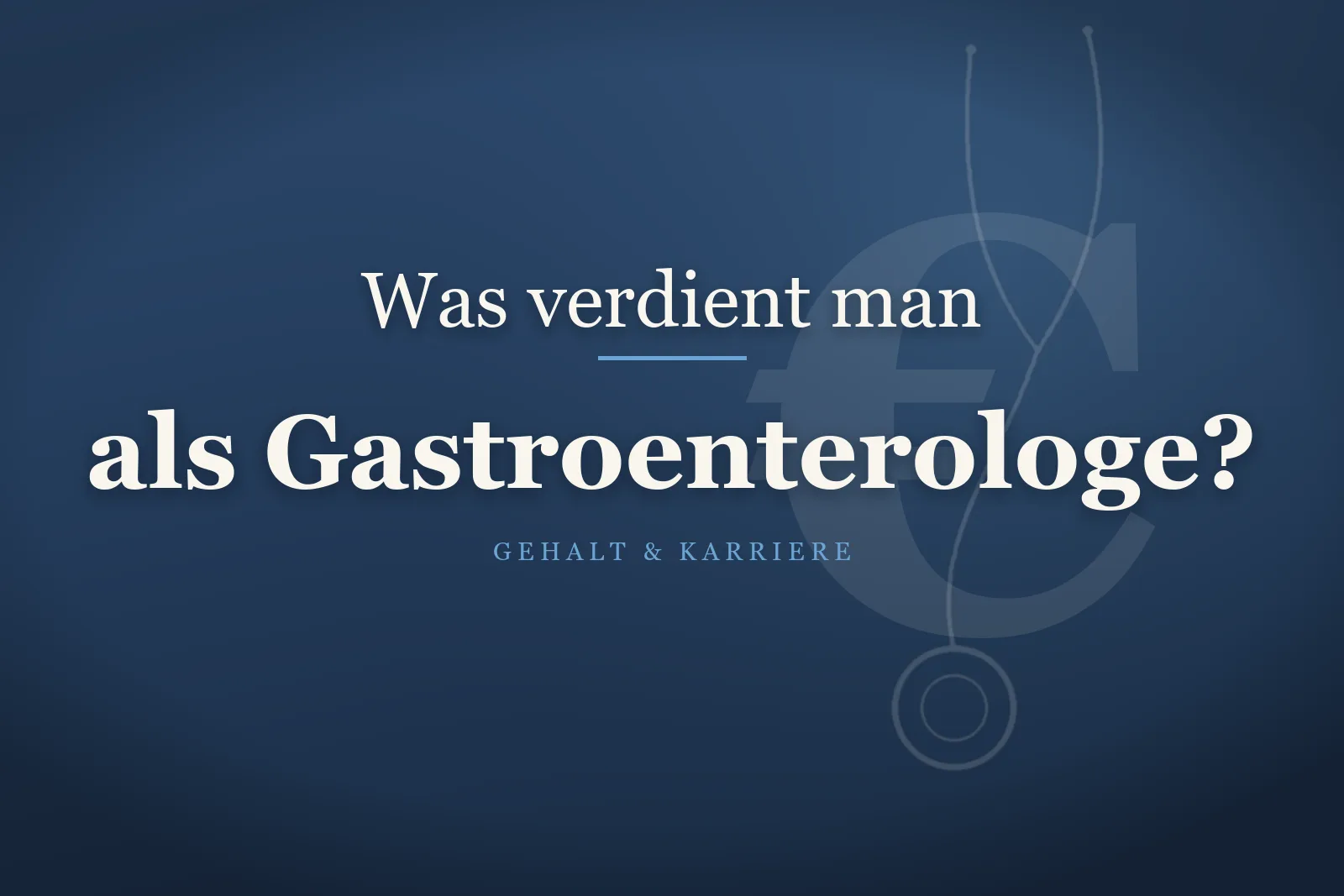 Gastroenterologe bereitet Endoskopie vor – Gehalt als Gastroenterologe