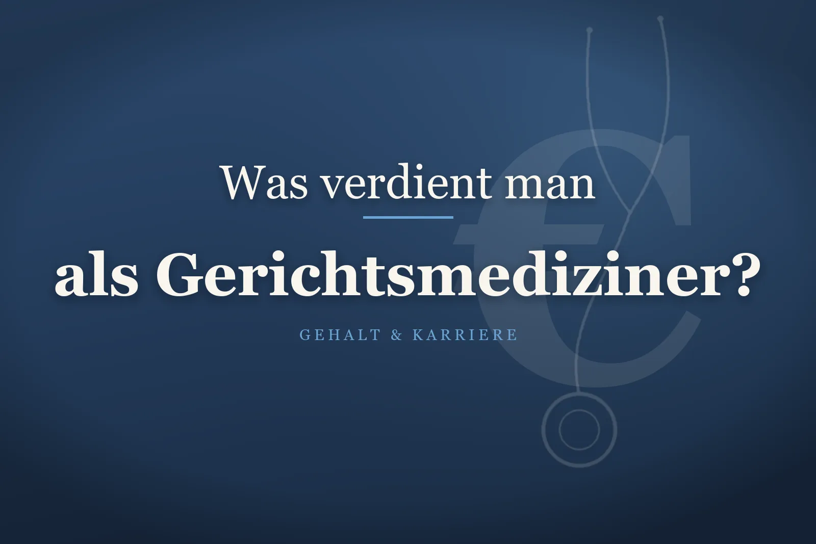 Gerichtsmediziner im rechtsmedizinischen Institut – Gehalt als Gerichtsmediziner