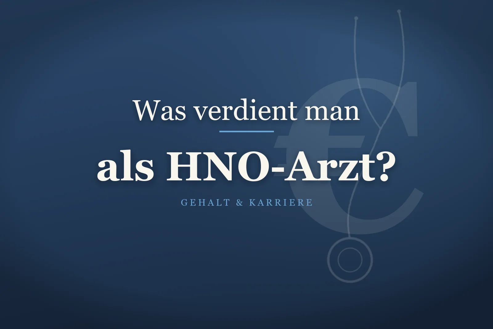 HNO-Arzt untersucht Ohr mit Otoskop – Gehalt als HNO-Arzt