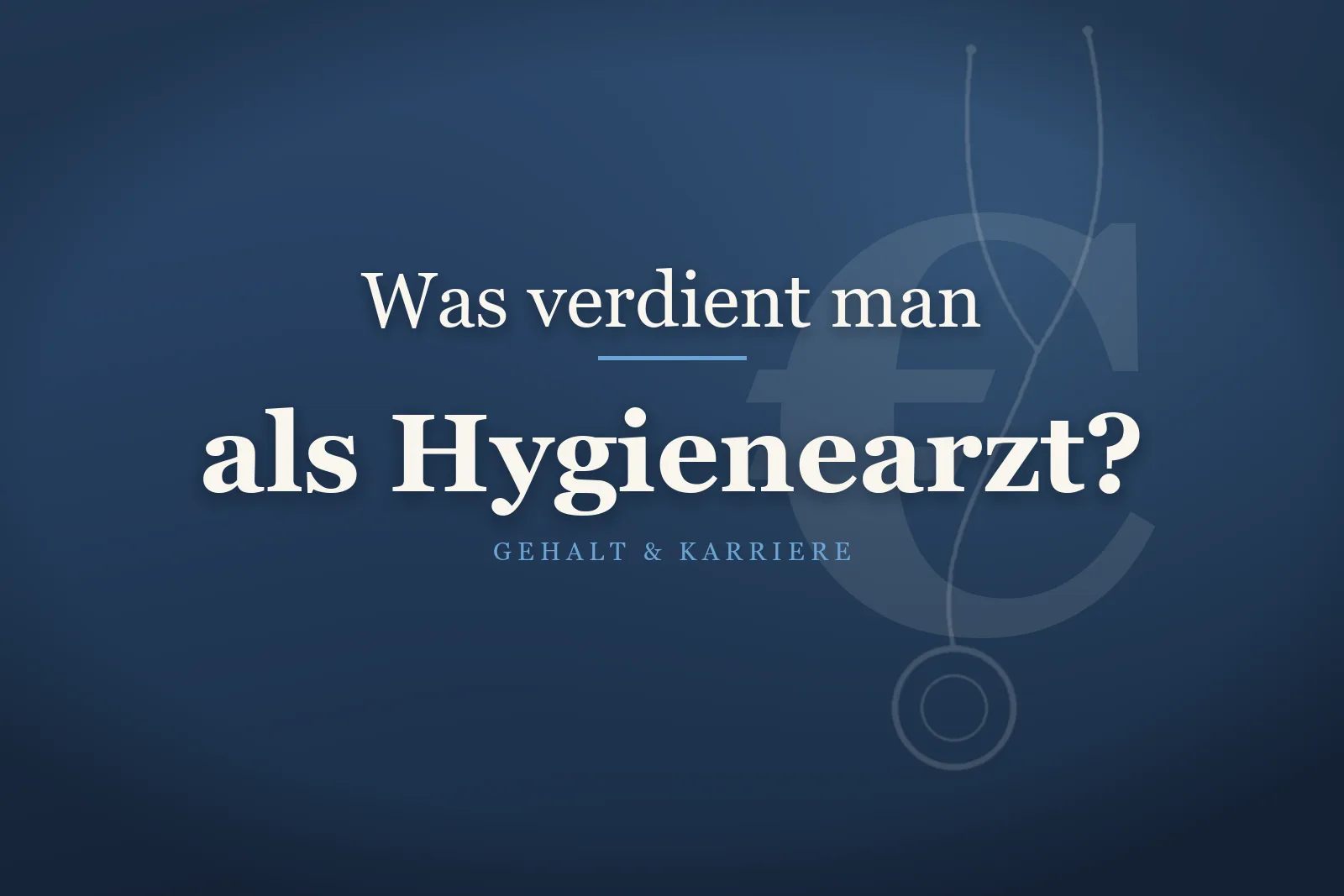 Hygienearzt prüft Hygienestandards auf Station – Gehalt als Hygienearzt