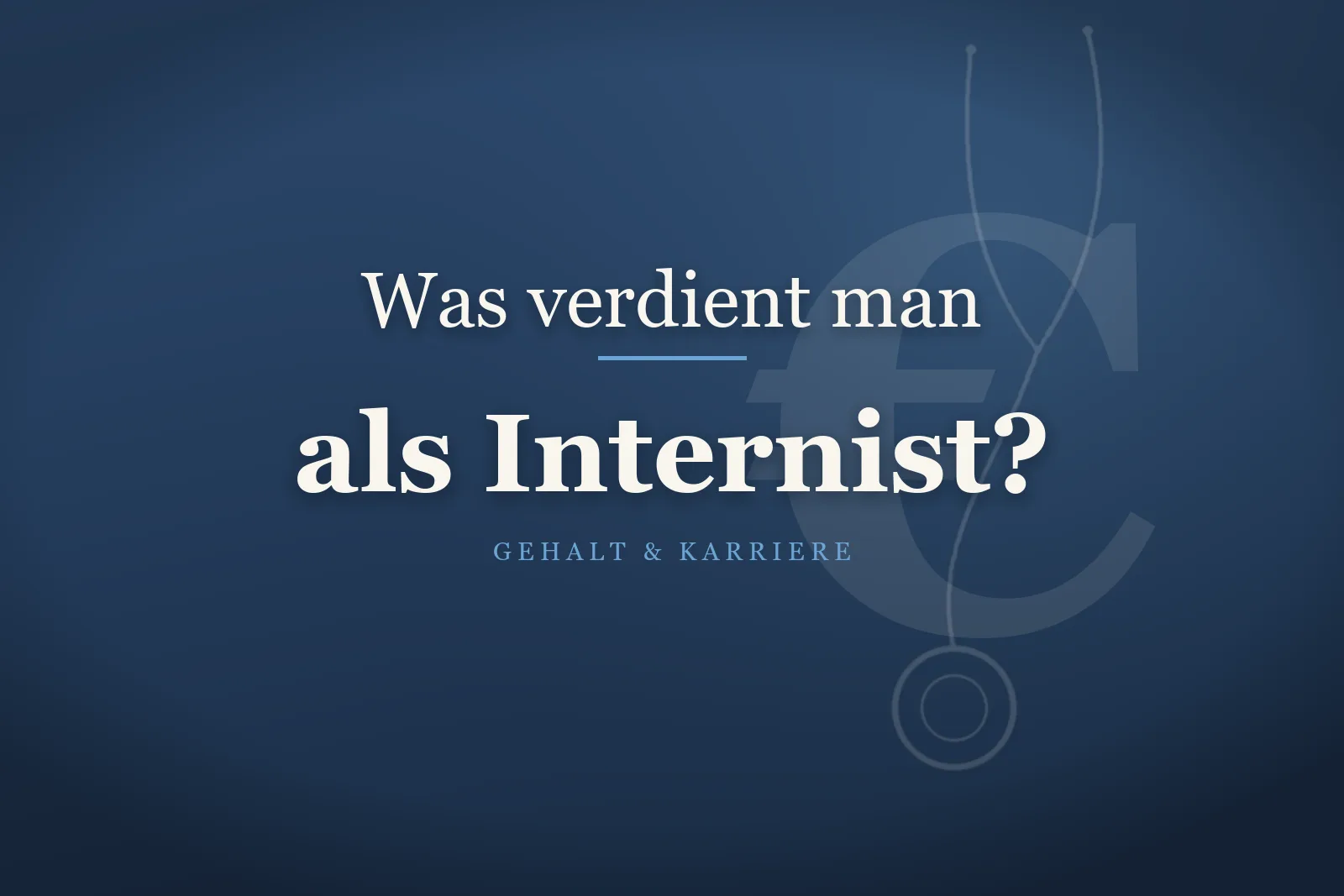 Internist untersucht Patienten mit Stethoskop – Gehalt als Internist