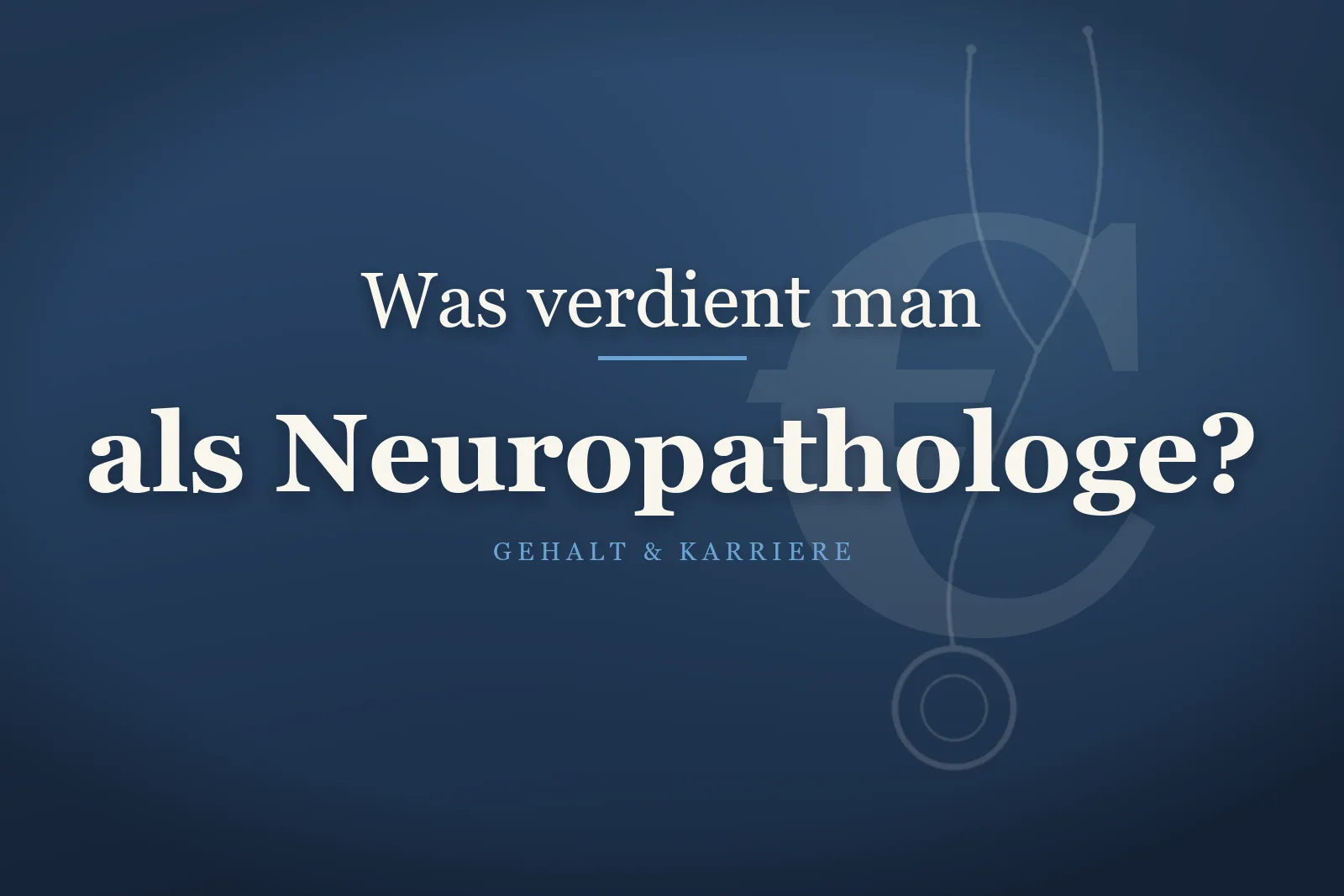 Neuropathologe untersucht Gewebeschnitte am Mikroskop – Gehalt als Neuropathologe