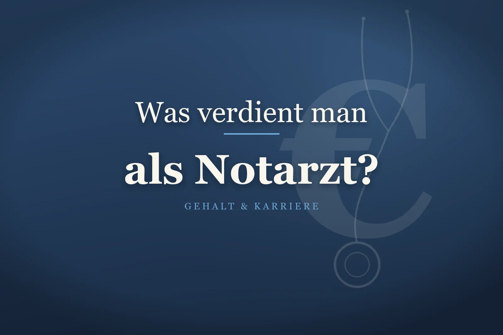 Notarzt mit Notfallrucksack am Rettungswagen – Gehalt als Notarzt