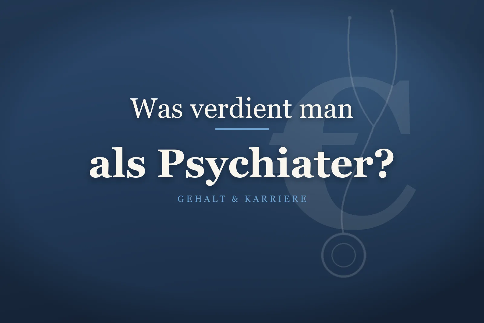 Psychiater im ruhigen Patientengespräch – Gehalt als Psychiater