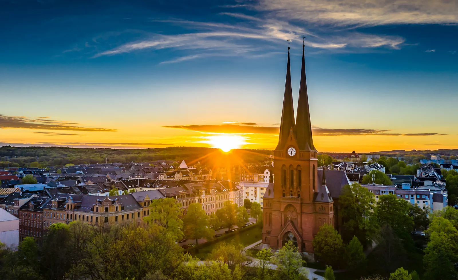 Stadtansicht von Chemnitz/Dresden – Medizinstudium in Chemnitz/Dresden