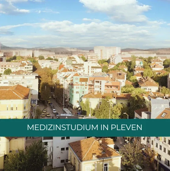 Stadtansicht von Pleven – Medizinstudium in Pleven